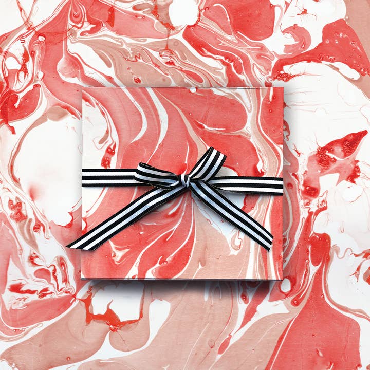 Red Marble Wrap for wholesale by The Paper Curator