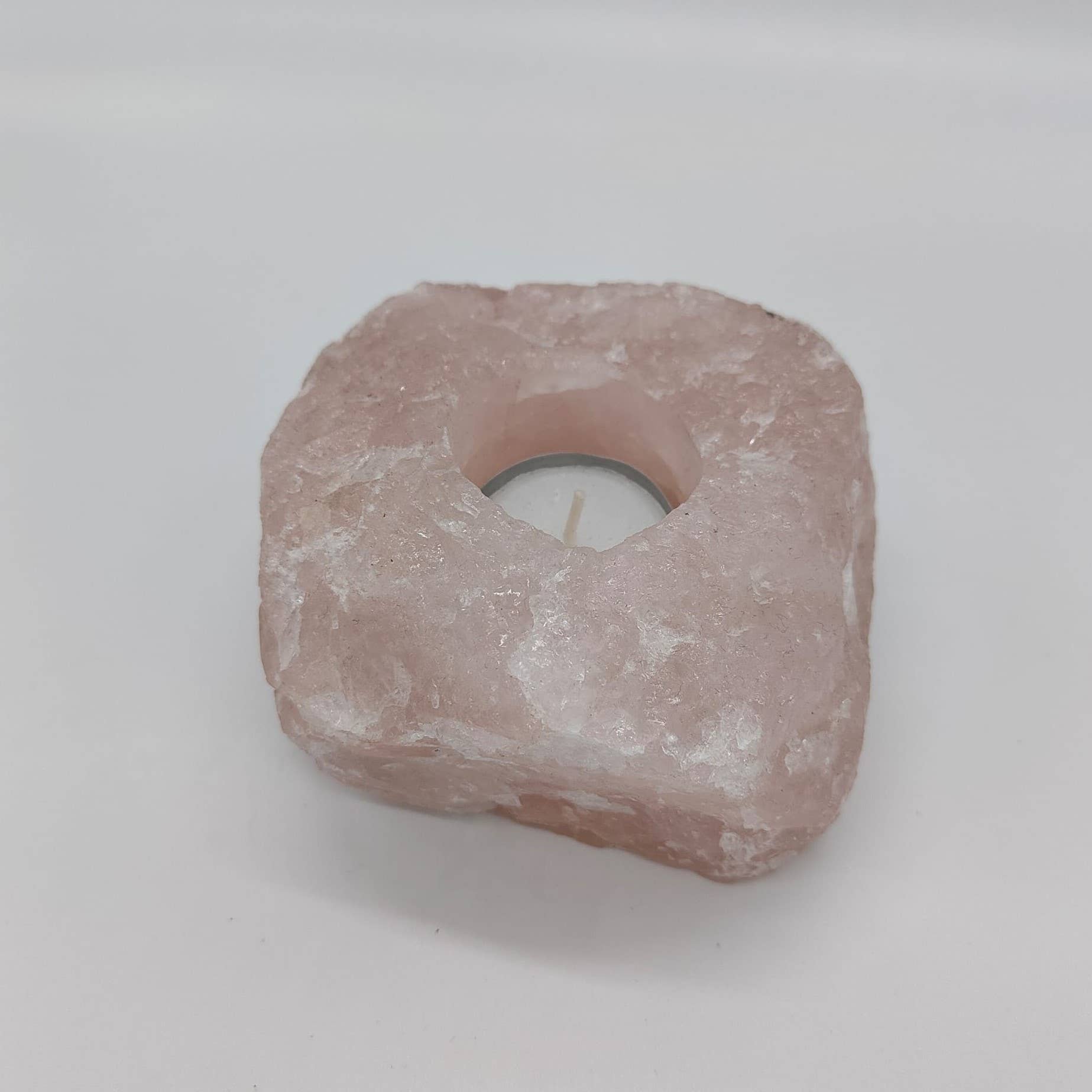 Home Jewels - Wholesale Candle Holder - Rose Quartz tea light holder1