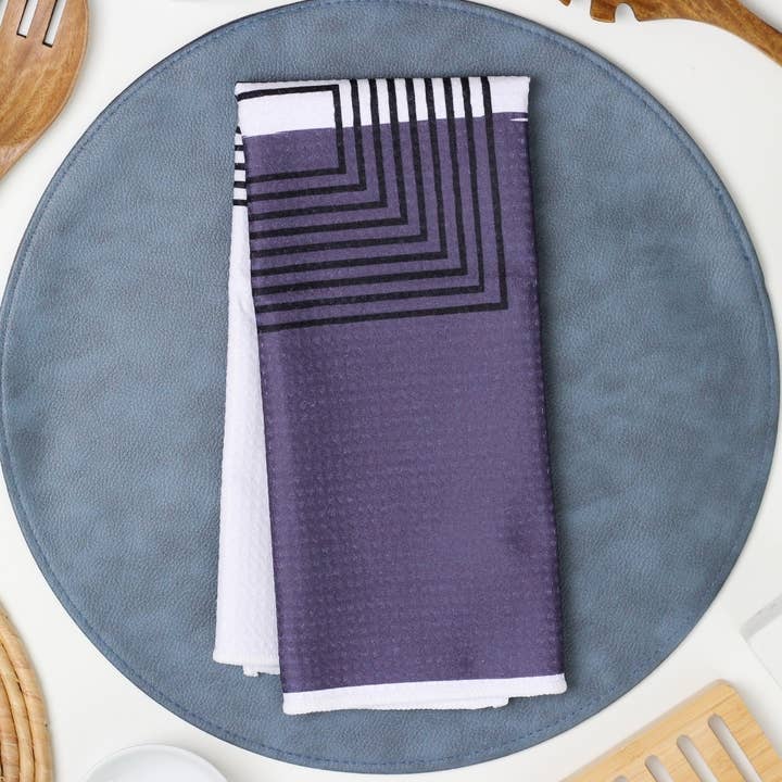 Square Arch Colorblock Dish Towel- 16''x24'' for wholesale by Render Goods