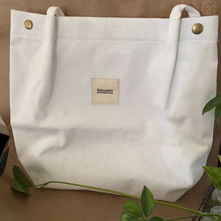 Blanc Sac en velours côtelé en vente sur Faire0