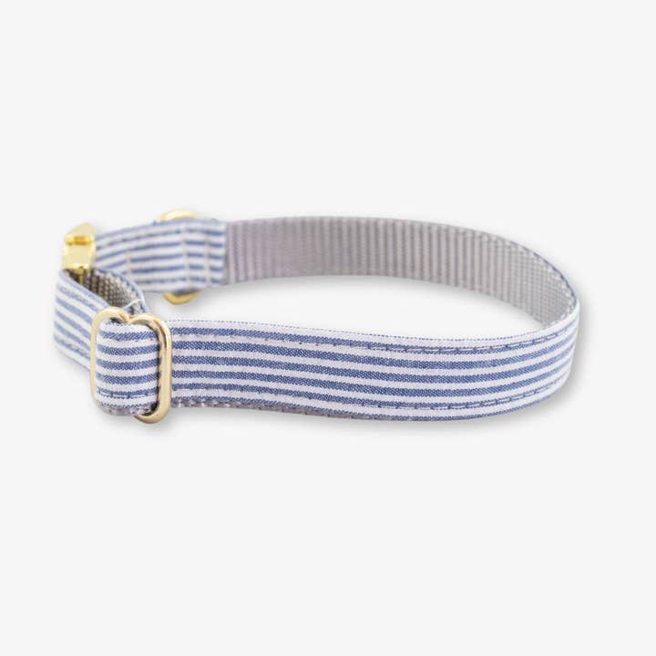 Seersucker Dog Collar for wholesale by The Rover Boutique