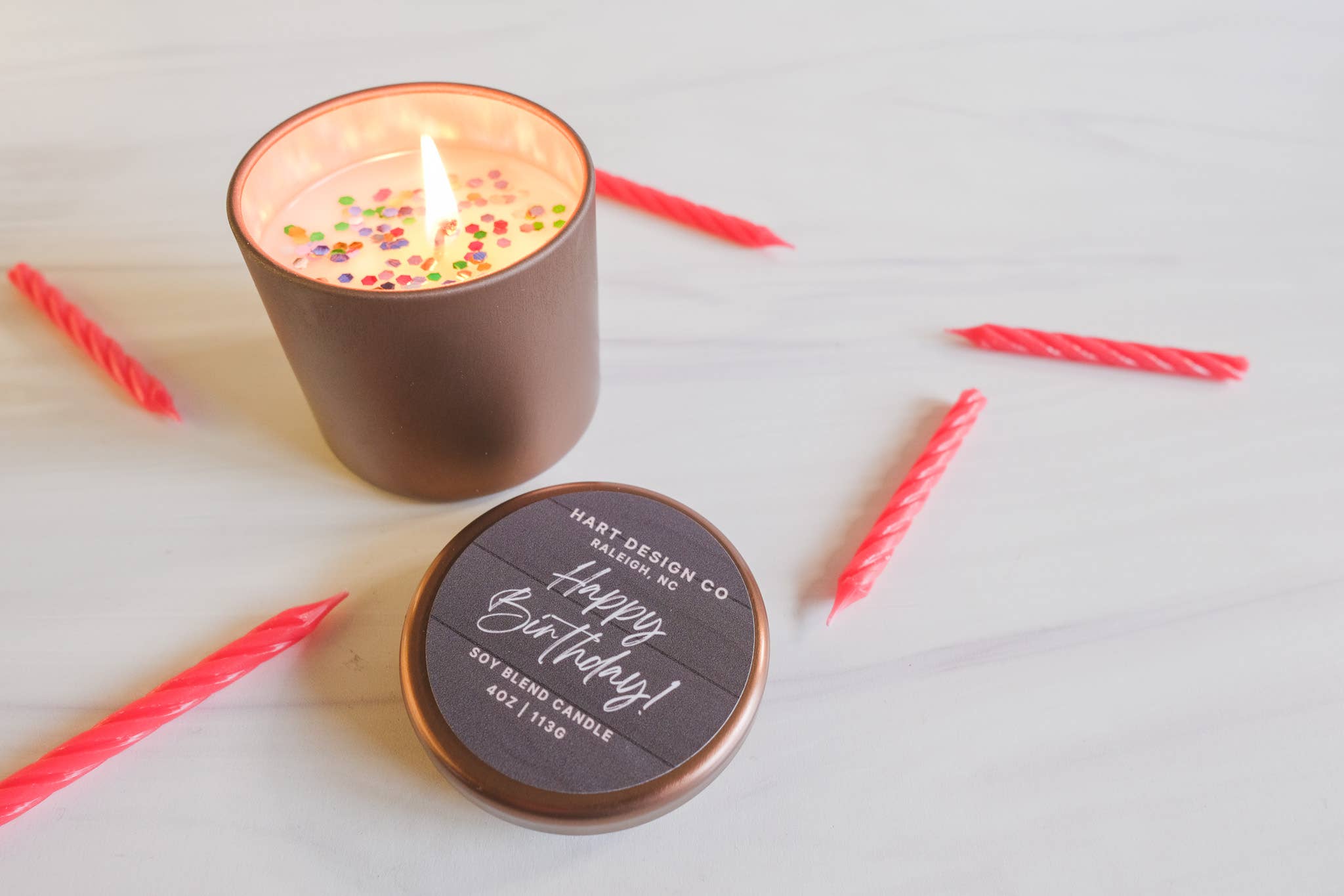 Hart Design Co - Wholesale Jar/Filled Candle - Happy Birthday Gift Candle | Celebration Collection4