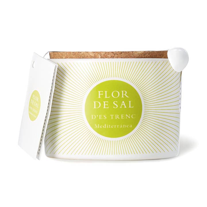D'Es Trenc Mediterranean Ceramic Salt Flower 100gr for wholesale by Flor de Sal d'Es Trenc