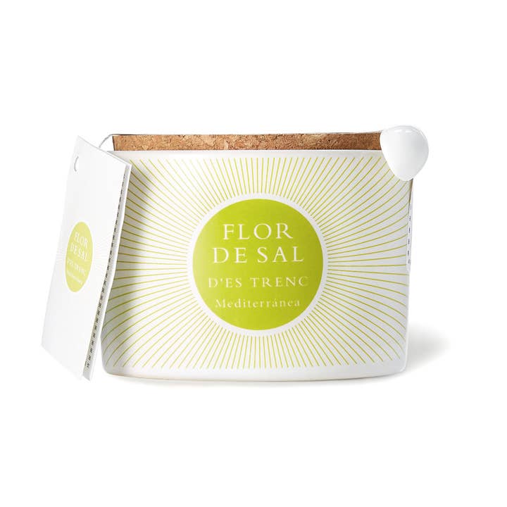 D'Es Trenc Mediterranean Ceramic Salt Flower 100gr for wholesale by Flor de Sal d'Es Trenc