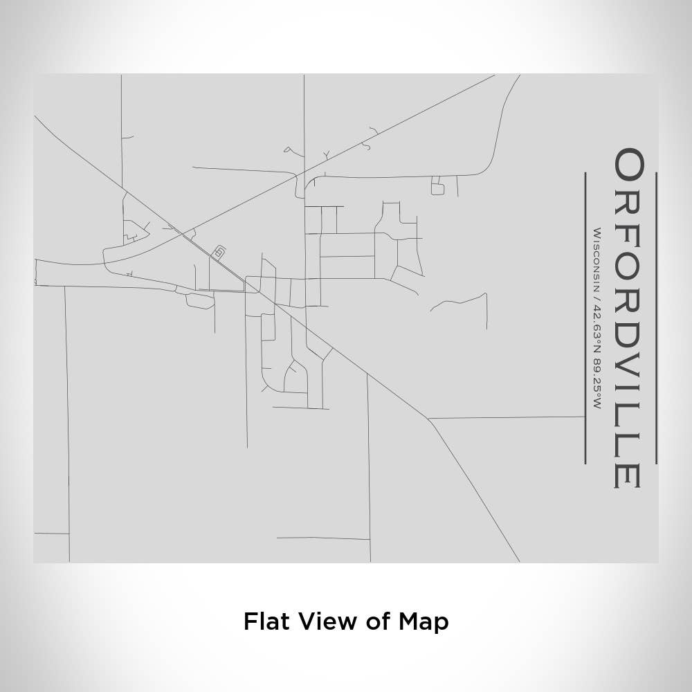 JACE.design - Wholesale Water Bottle - Orfordville WI Map Bottle with Bamboo Top1