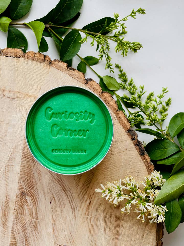 Leaf Zest Green Sensory Dough for wholesale by Curiosity Corner