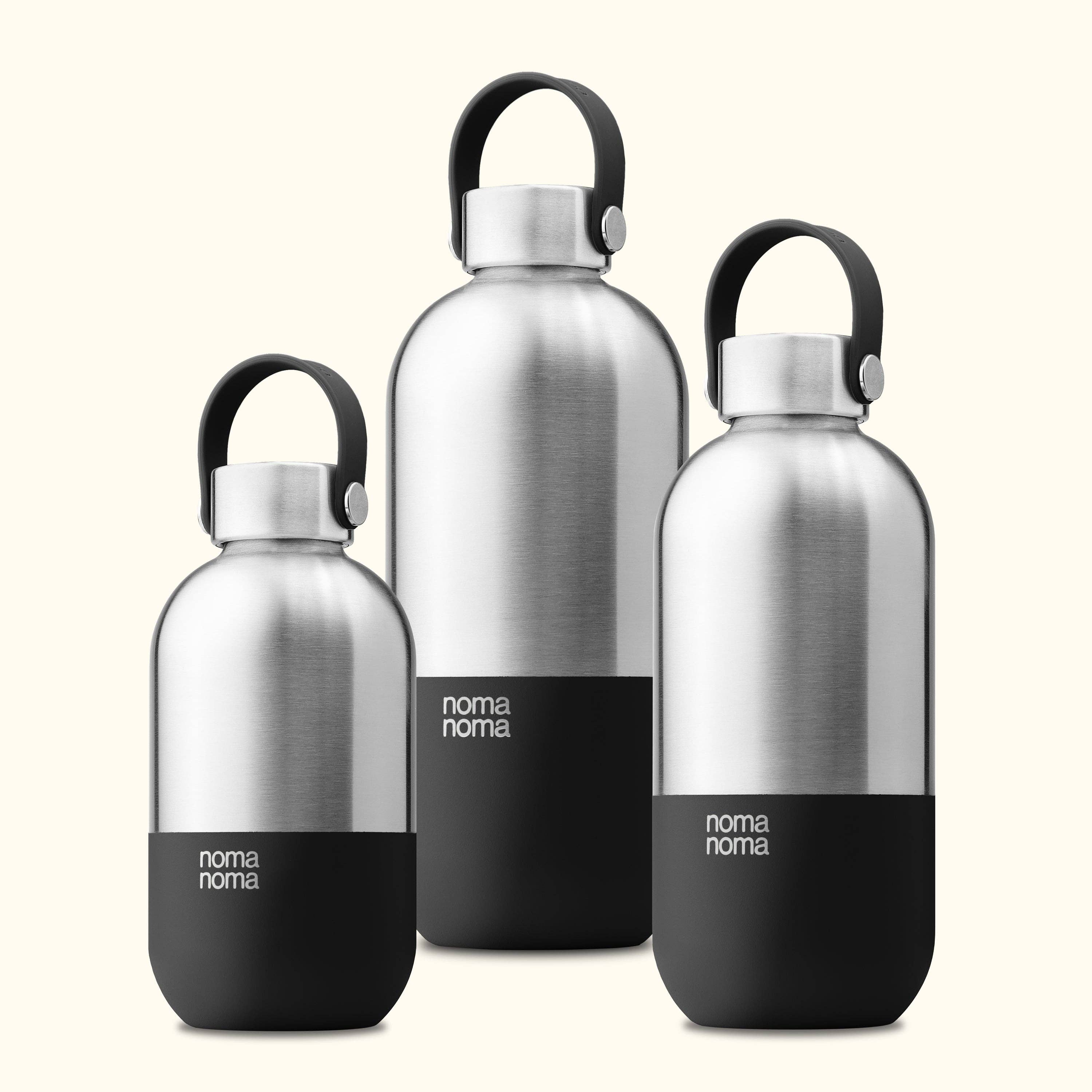 noma noma – wholesale Vattenflaska – Vattenflaska i rostfritt stål 750 ml, kaffe svart5