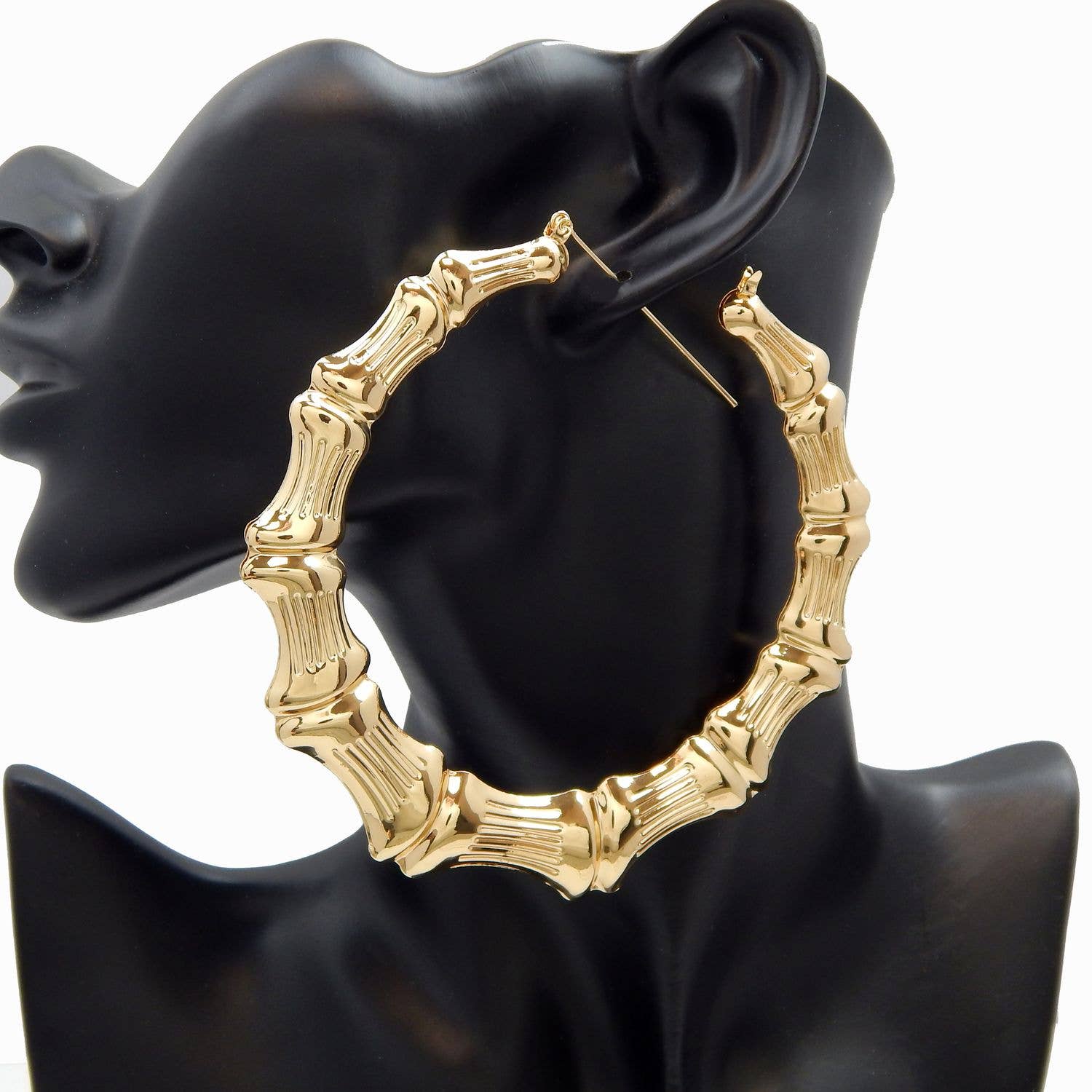 Diacly - Wholesale Hoop Earrings - 100MM Huge Bamboo Earrings