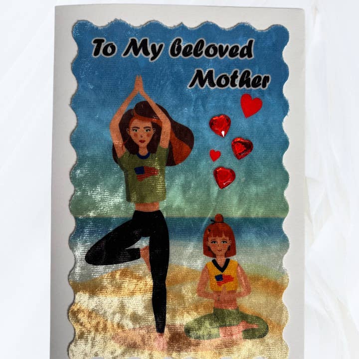 Håndlavet mors dags kort for engroshandel hos Kelov Studio