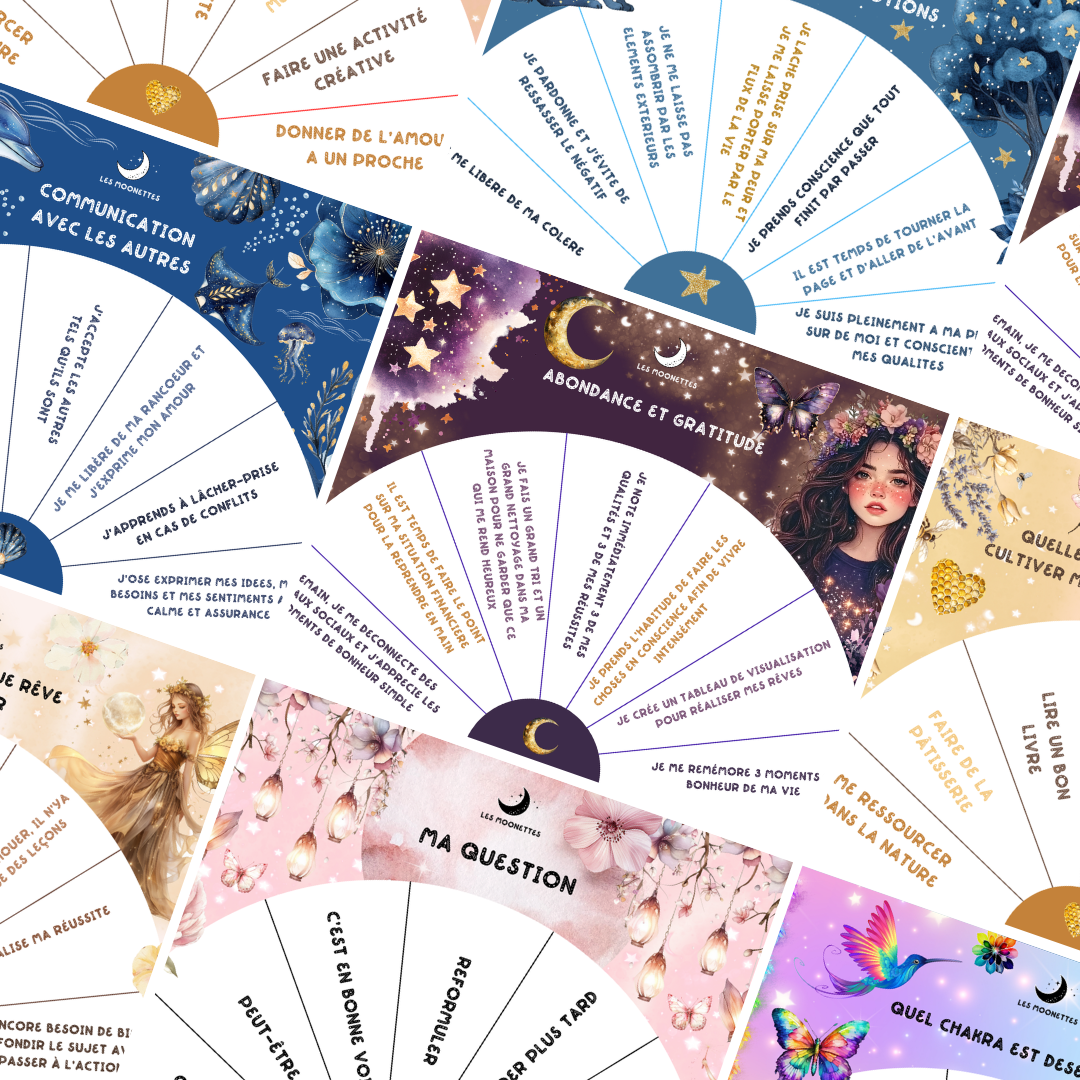 Les Moonettes - Wholesale Stationery/Notecard Set - 8 clock dials5