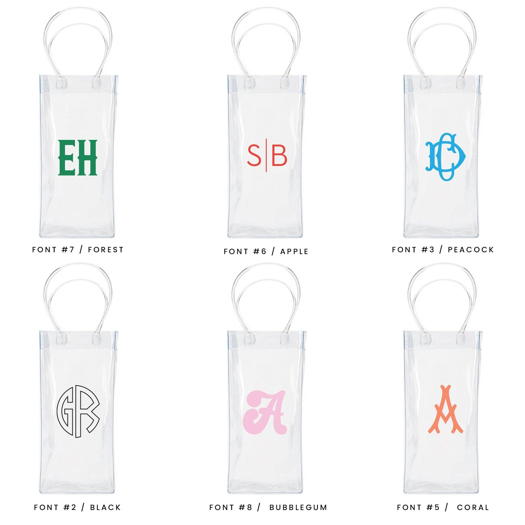 HOPE & JOY - Wholesale Wine Tote - Wine Bag Reusable Clear Plastic Wine Tote Wine Gift Bag2