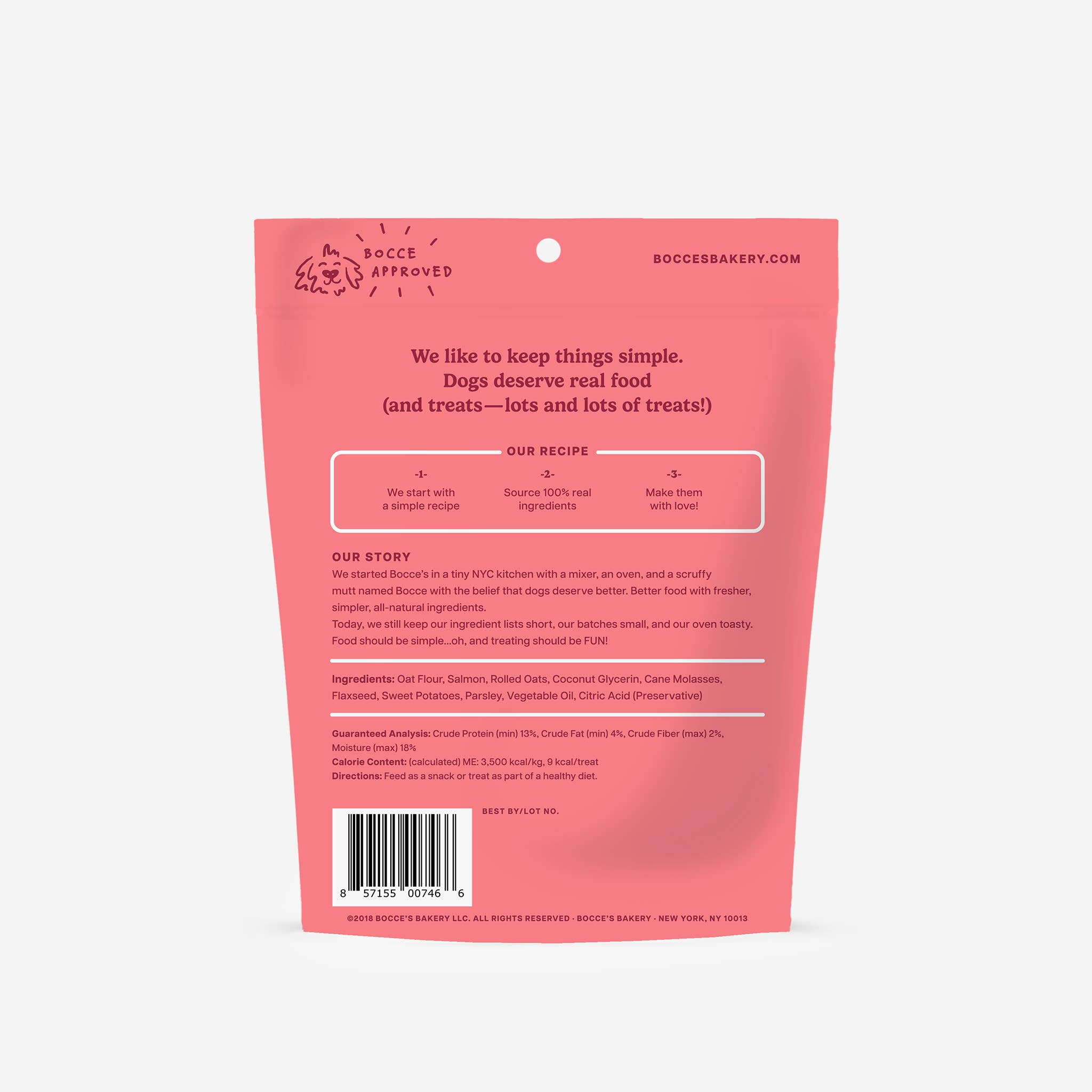 Bocce's Bakery - Wholesale Pet Treats - Dog - Salmon Soft & Chewy Treats1