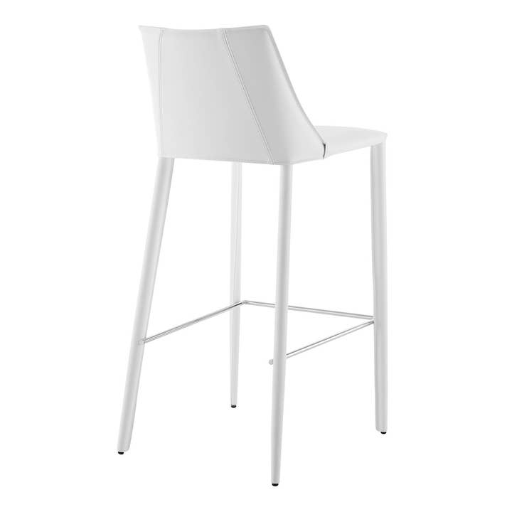 HomeRoots - Wholesale Stool - Rich White Faux Leather Bar Stool3