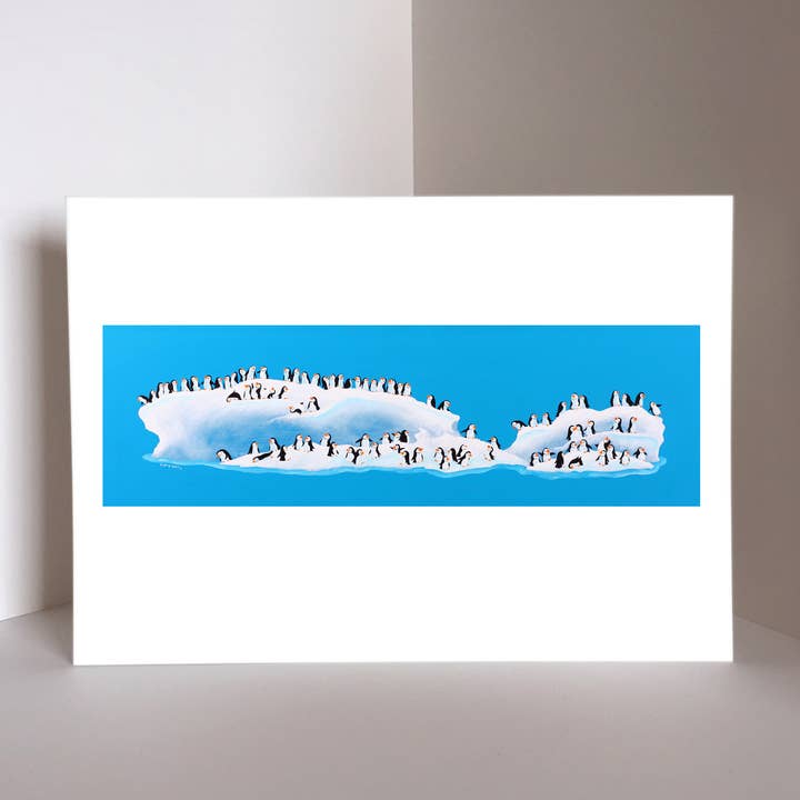 Penguins Iceberg Art Print for wholesale by Sophie Green Artist