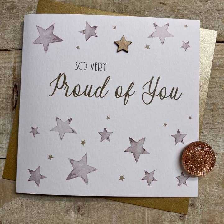 So Very Proud of You - Stars (S459) for wholesale by White Cotton Cards