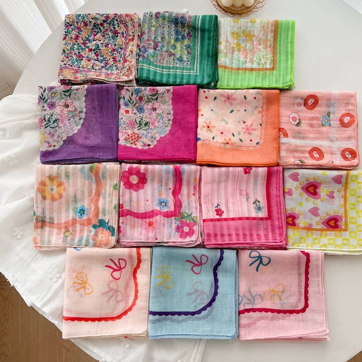 Bow & Floral Bandana headband with Multi-color for wholesale by MKS America