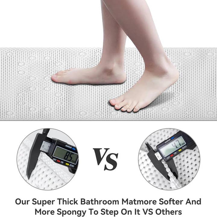 DRINKPOD LLC - Venta al por mayor Alfombrillas de baño - Alfombrilla de ducha con cojín de doble acolchado 17X364