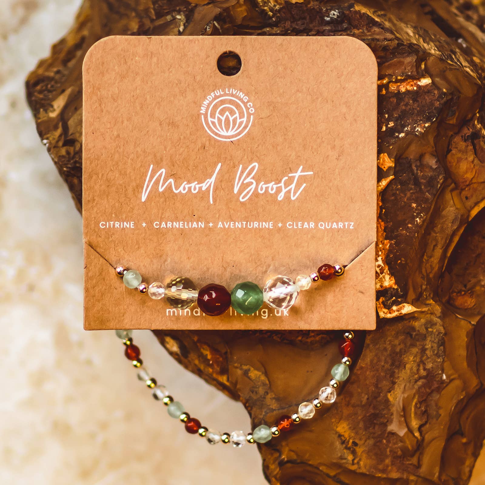 Mindful Living Co. – Pulseira de missangas por atacado – Pulseira de Contas com Intenção Facetada – Coleção Cristal1