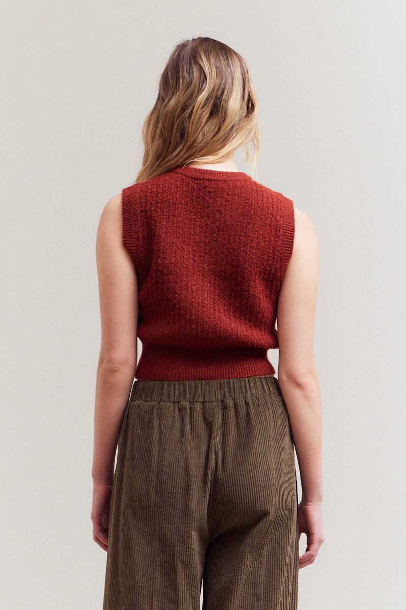 Grade & Gather – Großhandel Strickoberteil – Damen – 42056 - GEFÜTTERTES ÄRMELLOSES HEMD MIT KNÖPFEN17