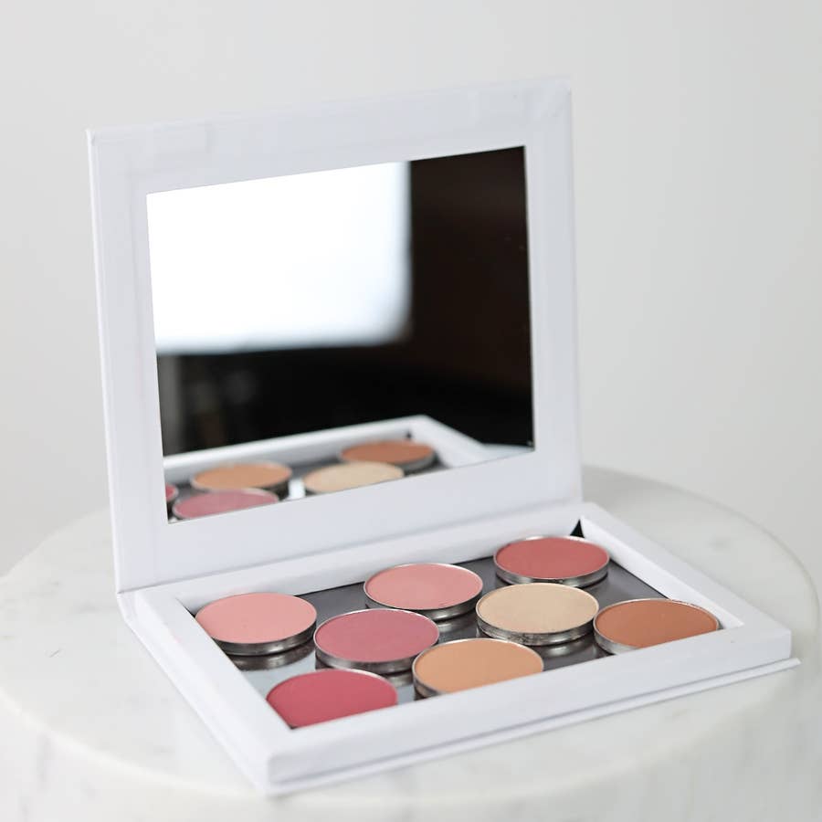 Allwon Extra Large Magnetic Palette Empty Makeup Palette for Eyeshadow  Lipstick Blush Powder (Heart shape)