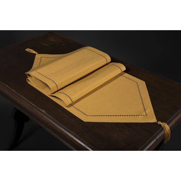 Melrose Chemin de table en forme d'ourlet facile d'entretien pour la vente par Xia Home Fashions & Manor Luxe