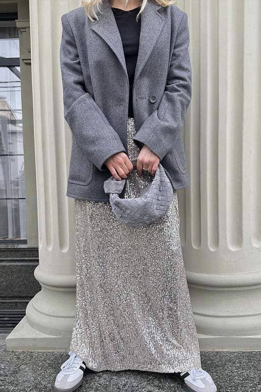 Queen Fashion - Wholesale Skirt - Women's - sequins long skirt9