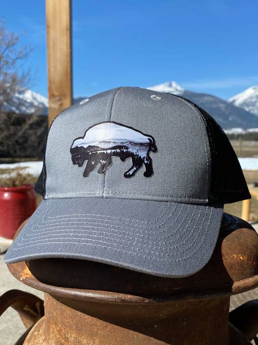 Buffalo Landscape Patch Hat for wholesale by MT Brand Apparel