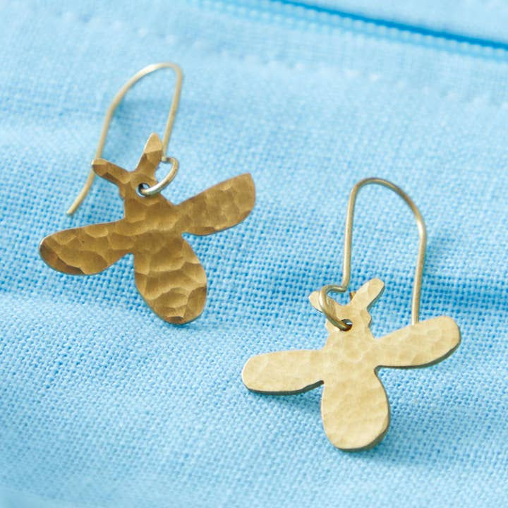 Hamrade Bee Örhängen för wholesale av Just Trade UK