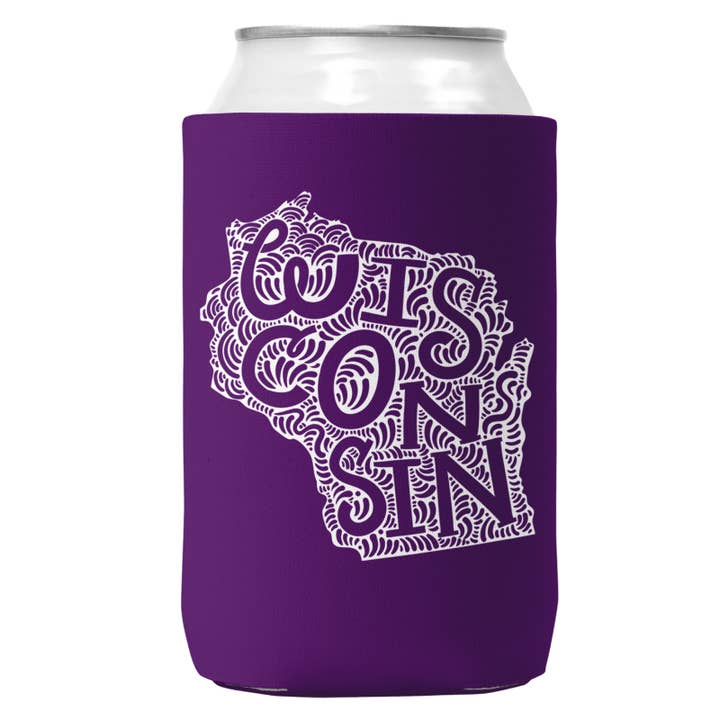 Wi-Wear - Wholesale Drink Huggers & Koozies - Wisconsin Can Coozie/Cooler for 12oz Cans2
