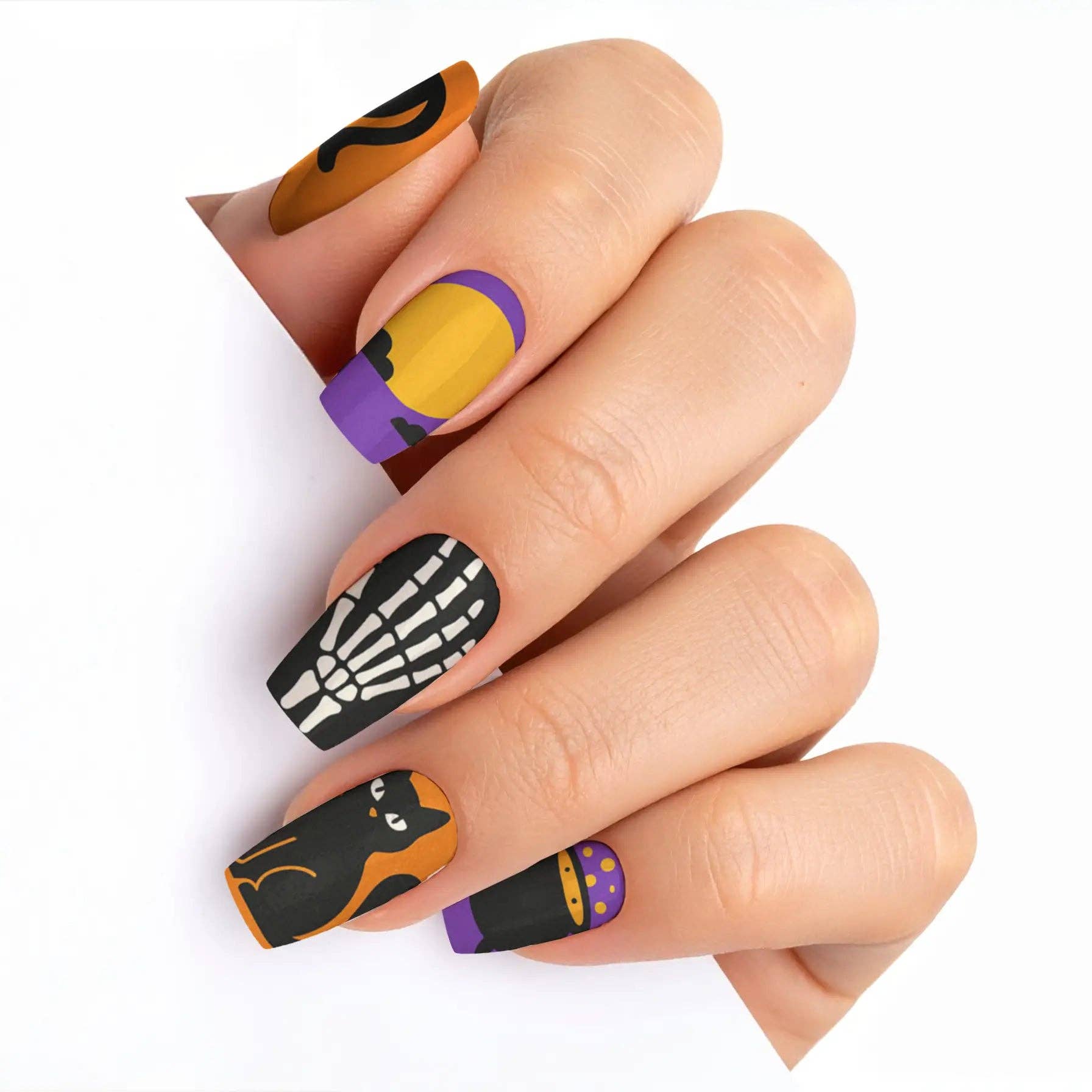 FYNE BODY - Wholesale Press-on/fake nails - Eclipse Enchantment Black Halloween Press-On Nails89