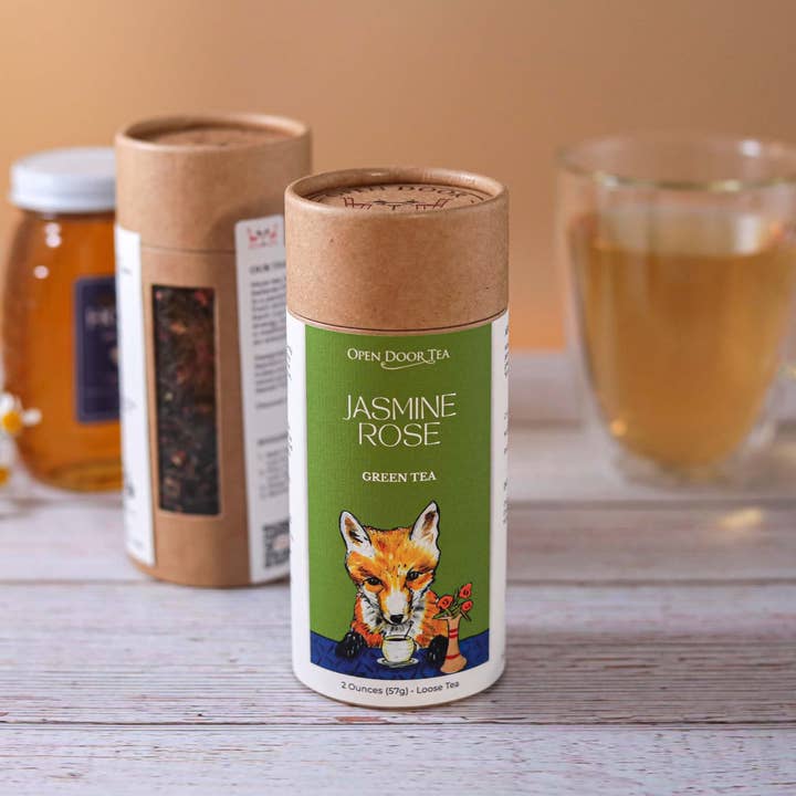 Open Door Tea - Wholesale Health/Detox Tea - Jasmine Rose | Organic Green Tea | Bulk or Retail