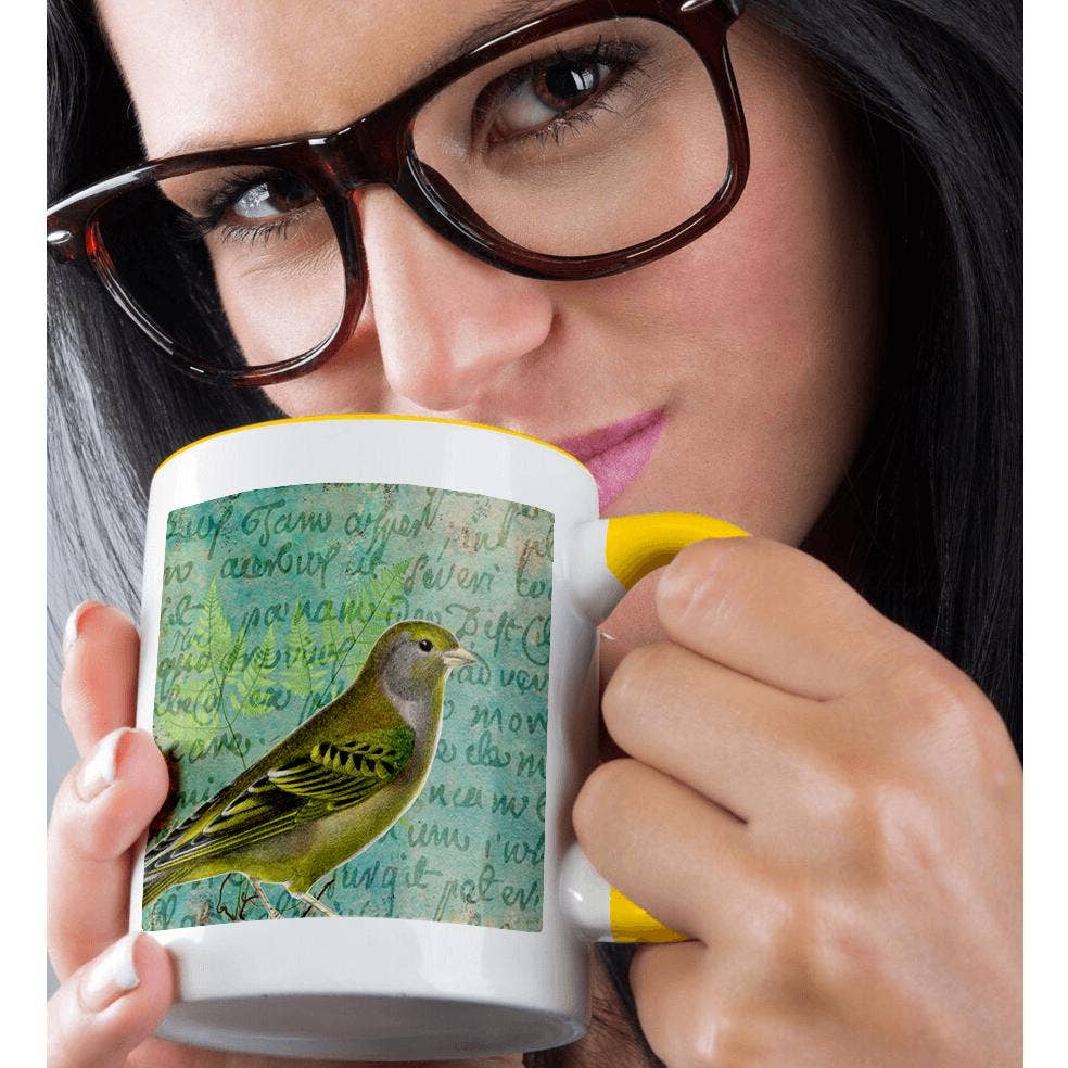 3dRose - Wholesale Coffee Mug - 3dRose, Vintage Canary Bird Digital Art, Mug1