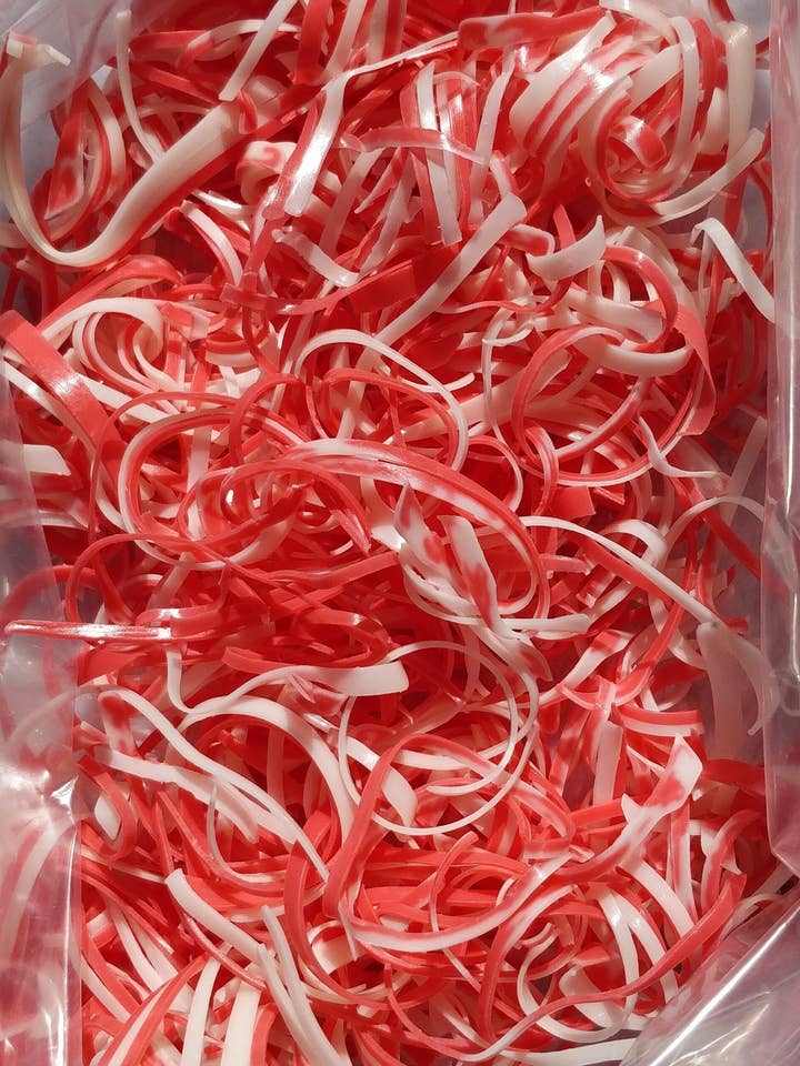 Strawberry Spaghetti Soap Silly Soap for wholesale by Witchy Wednesdays