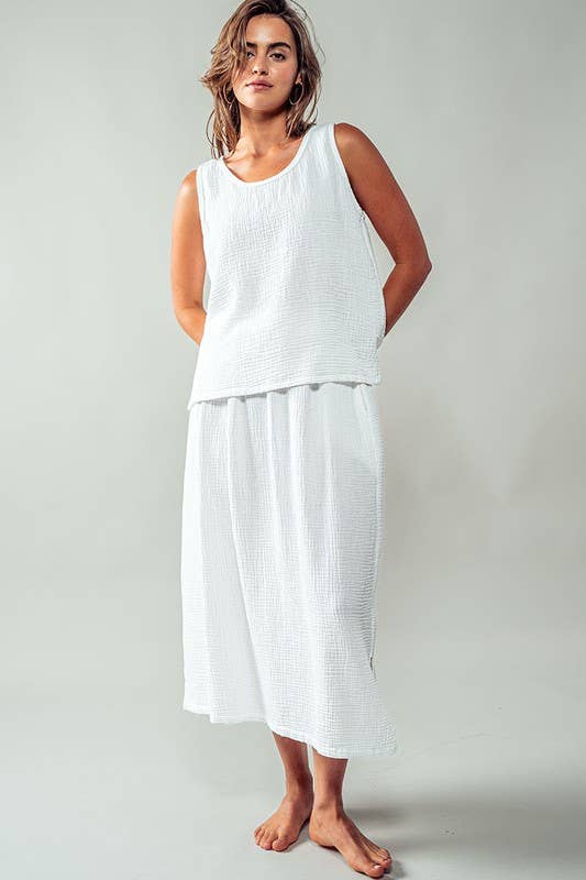 Urban Daizy - Wholesale Tank Top - Women's - Vintage Washed Double Gauze Tank Top13