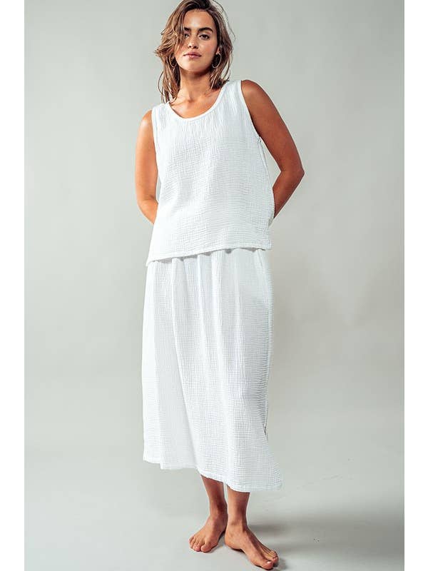 Urban Daizy - Wholesale Tank Top - Women's - Vintage Washed Double Gauze Tank Top13