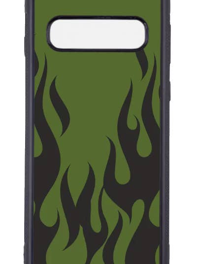 Funda de teléfono Flames Army Green para venta al por mayor de Tayson Trends