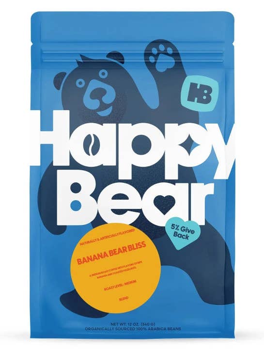 Banana Bear Bliss for wholesale by Happy Bear Coffee Company