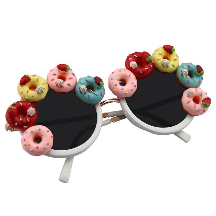 Emblem Eyewear - Wholesale Sunglasses - Women's - Super Cute Novelty Tutti Fruity Donut Fun Round Sunglasses