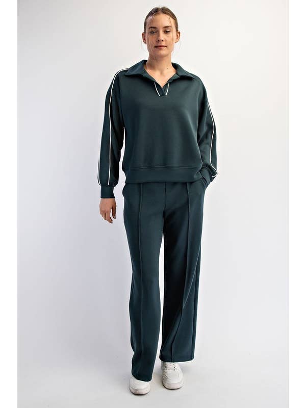 Sunday Morning – wholesale Pikétröja – Dam – T580037-Långärmad Modal Scuba Dubbelpiping Pikétröja13