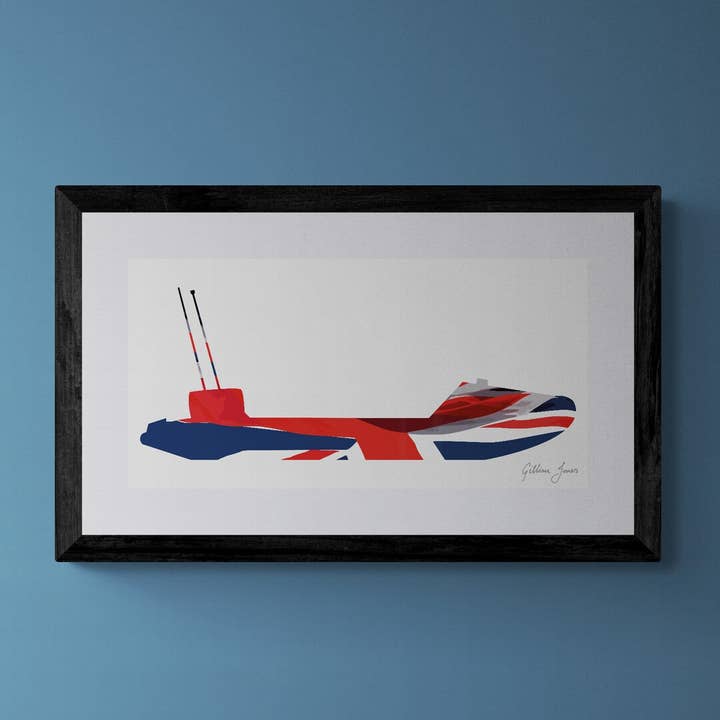 Impressão da bandeira da União do barco salva-vidas Classe D por atacado de Gillian Jones Designs