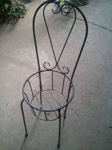 PS4816-C - Planter Chair with Basket Seat for wholesale by Steel Heart Ltd.