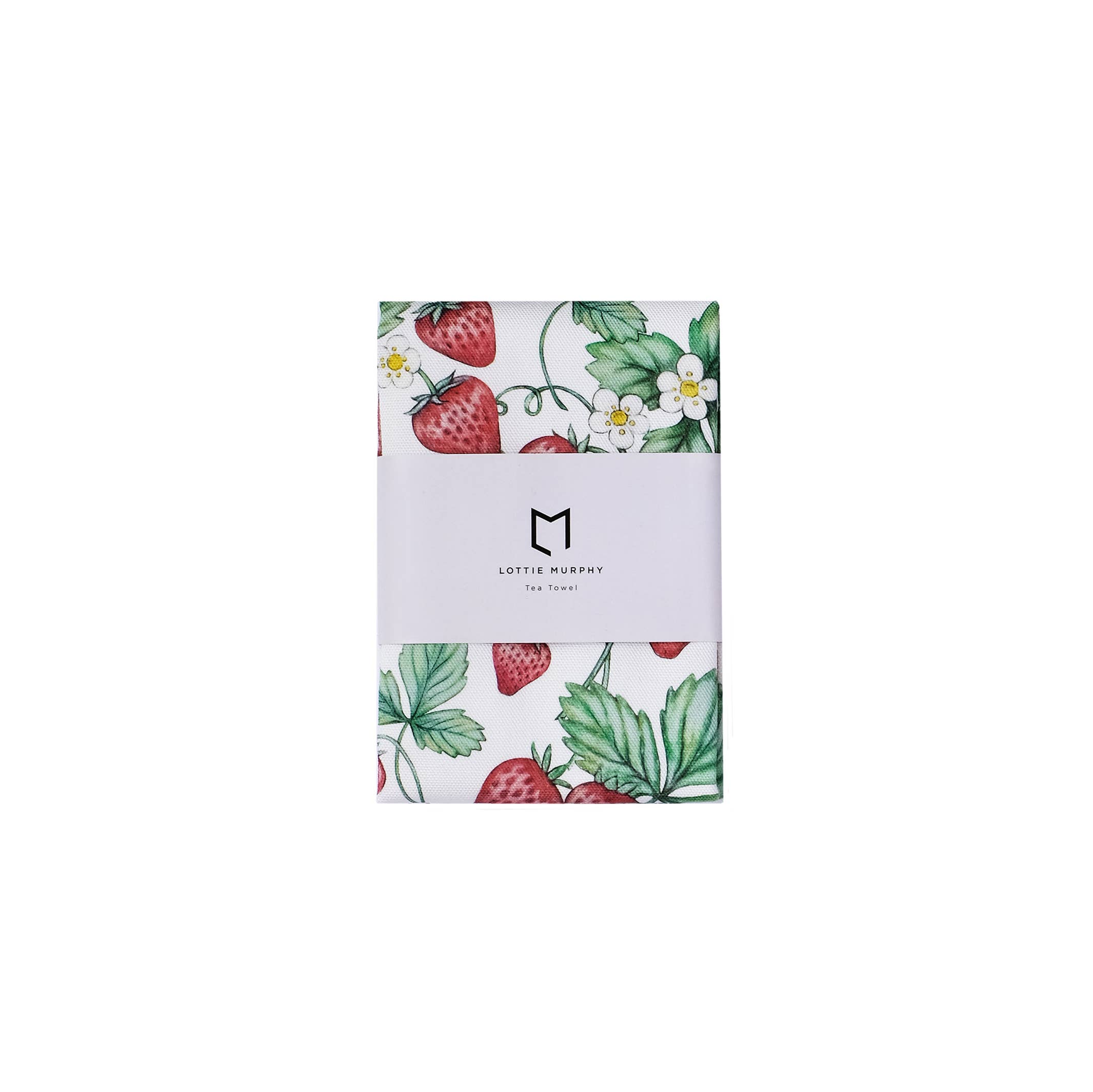 Lottie Murphy - Wholesale Tea Towel - Strawberries Tea Towel - 100% Cotton1