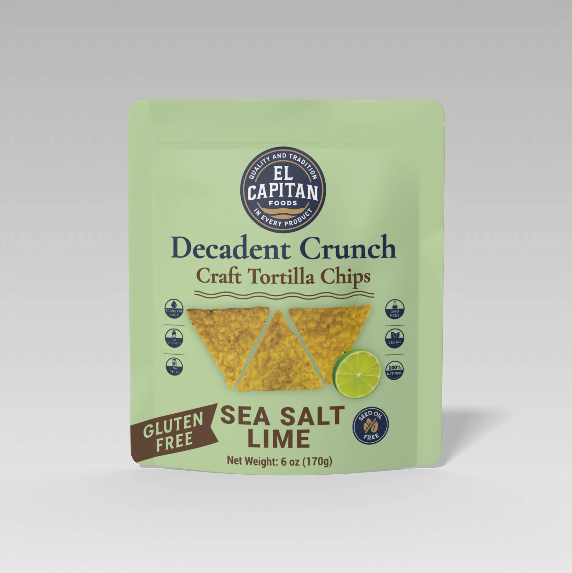 El Capitan Foods - Wholesale Chips - Decadent Crunch - Lime