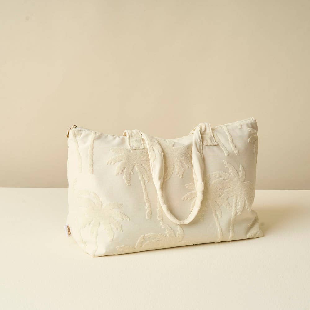 The Darling Effect - Wholesale Tote Bag - Women's - Terry Tote-Cream Palm3