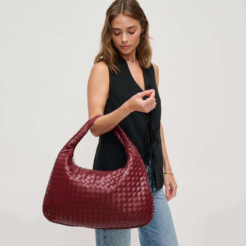 Urban Expressions – Großhandel Schultertasche – Damen – Victoria Hobo-Tasche mit geflochtenem Design aus veganem Leder37