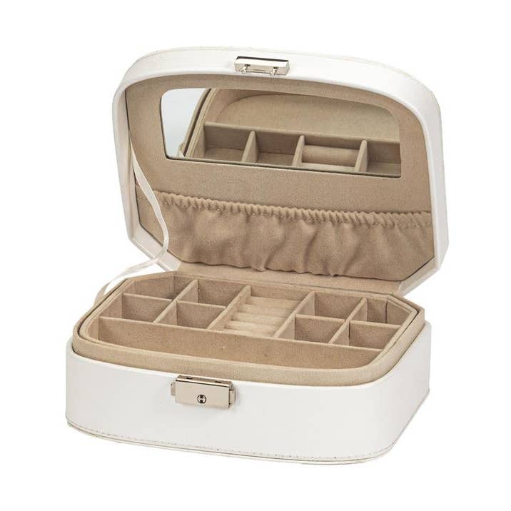 5334 Portagioie in avorio metallizzato per la vendita all'ingrosso da parte di Mele and Co UK/ EU