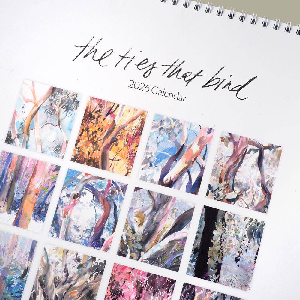 Natalie Martin | Australian Watercolour Artist - Wholesale Calendar - 'The Ties That Bind' 2026 Calendar1