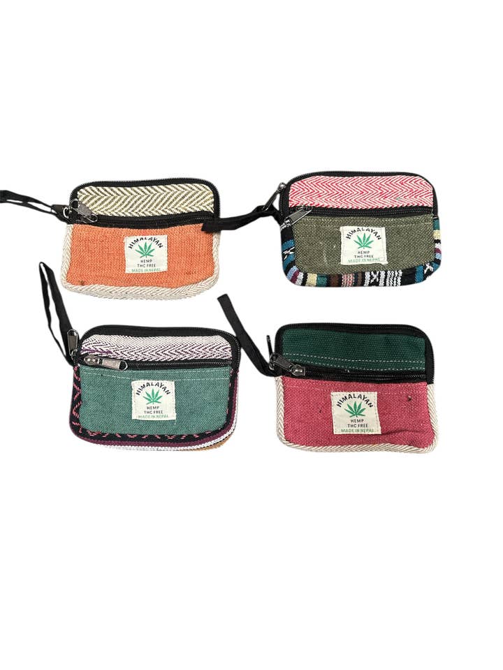 Portamonete in canapa RIB964 per la vendita all'ingrosso da parte di Rising International Inc