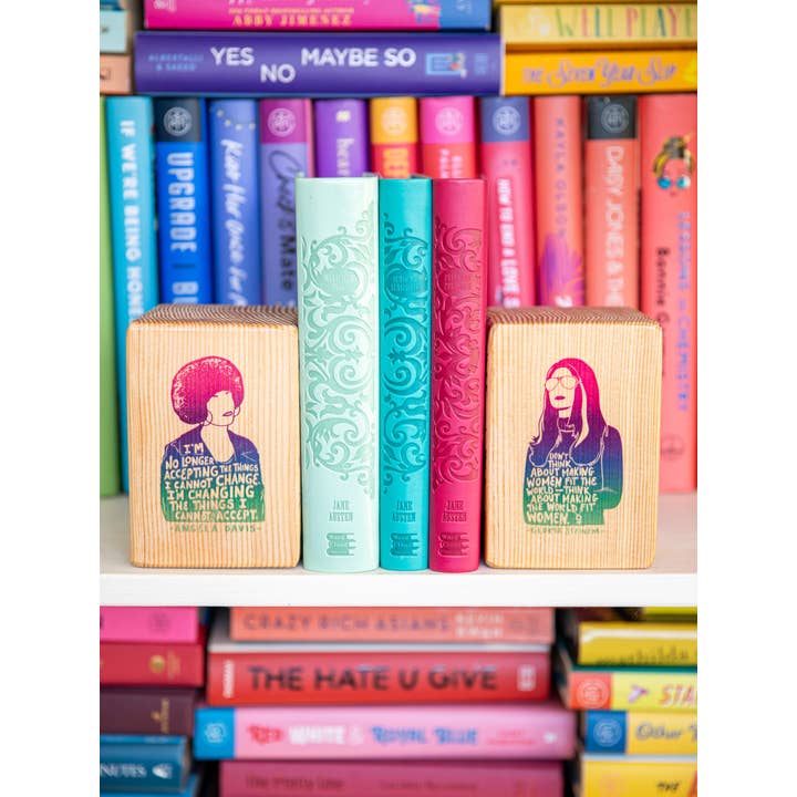 ARCHd - Wholesale Bookend - Iconic Woman Quote Bookend (sold individually) NATURAL WOOD9