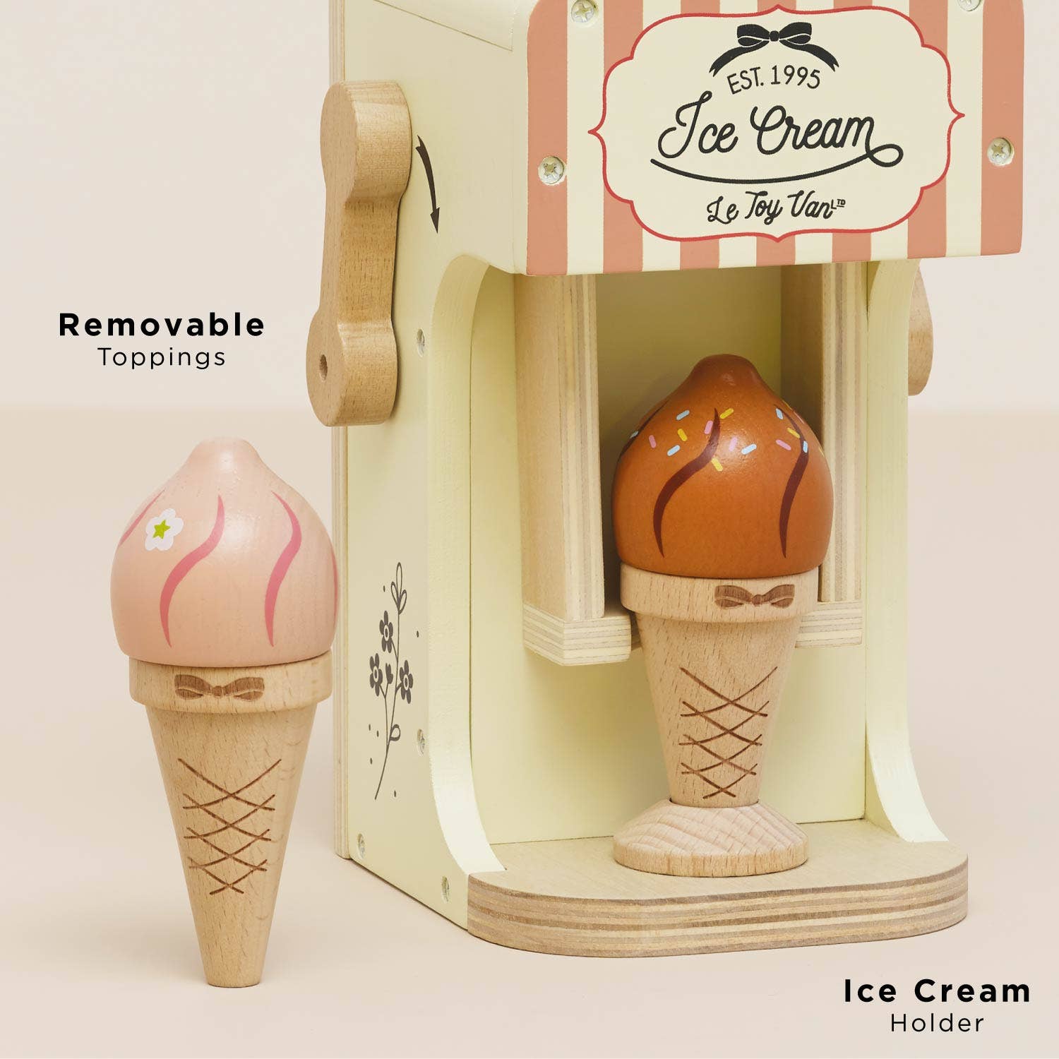 Le Toy Van, Inc. - Wholesale Wood Toy - Kids - Ice Cream Machine & Play Food Cones4